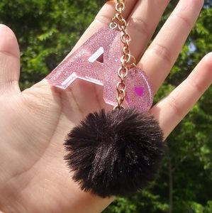 Pom pom key chain